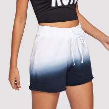 Shein Raw Hem Tie Dye Shorts