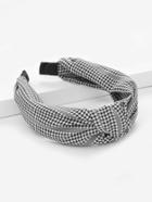 Shein Plaid Knot Headband