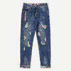 Shein Men Distress Ripped Straight Jeans