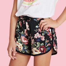 Shein Girls Flower Print Dolphin Shorts