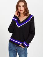 Shein Varsity Striped Boxy Jumper