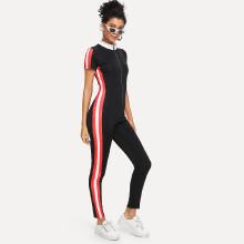 Shein Striped Skinny Jumpsuit