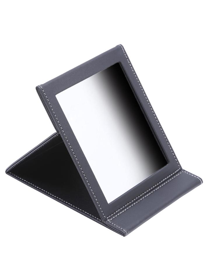 Shein Black Pu Wrap Fold Over Makeup Mirror