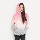 Shein Girls Cat Patch Ombre Hoodie
