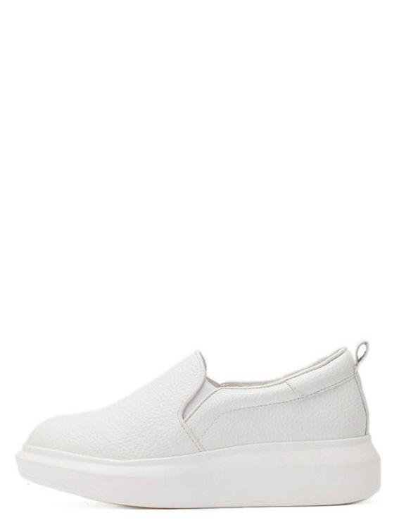 Shein White Round Toe Slip-on Wedges
