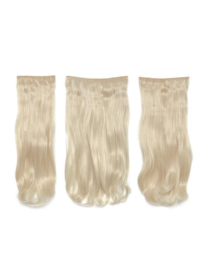 Shein Light Blonde Clip In Soft Wave Hair Extension 3pcs
