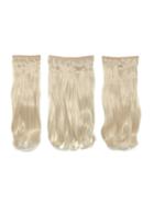 Shein Light Blonde Clip In Soft Wave Hair Extension 3pcs