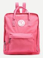 Shein Pink Double Handle Square Canvas Backpack