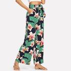 Shein Waist Knot Flower Print Pants
