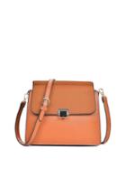 Shein Faux Leather Flip Lock Flap Bag