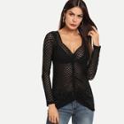 Shein Gathered Front Dot Mesh Top