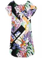 Shein Colour Short Sleeve Floral Slim Dress