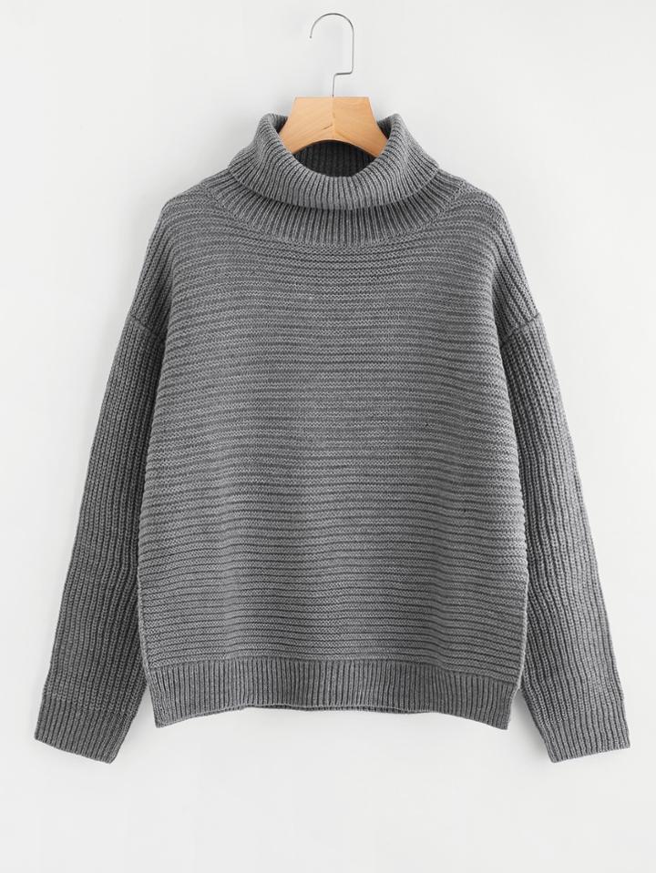 Shein Slit Side Drop Shoulder Jumper