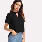 Shein V Cut Solid Top