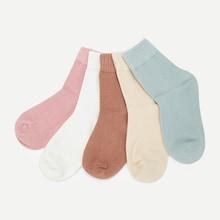 Shein Kids Plain Socks 5pairs