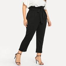 Shein Plus Self Tie Waist Pant