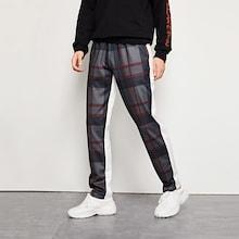 Shein Men Pocket Patched Back Plaid Pants