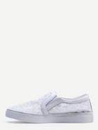 Shein White Lace Upper Slip On Plimsoll