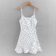 Shein Ruffle Hem Wrap Cami Dress