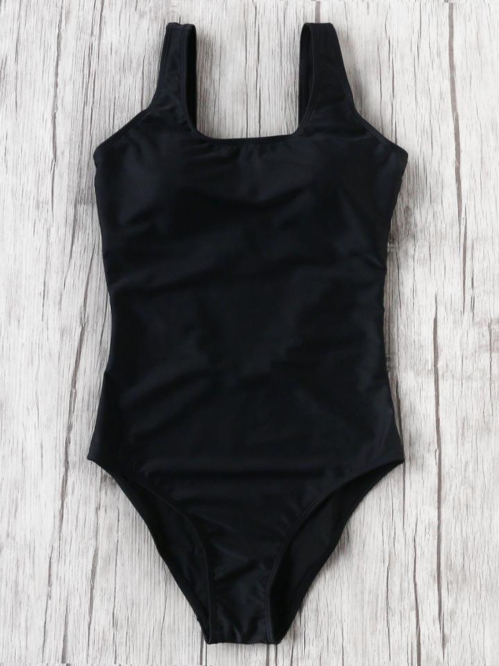 Shein Square Neck One-piece Swimwear