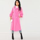 Shein Lantern Sleeve Belted Trench Coat