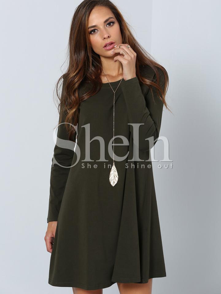 Shein Long Sleeve Casual Dress