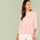 Shein Tied Sleeve Smock Top