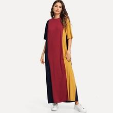 Shein Cut And Sew Maxi Tee Dress