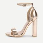 Shein Ankle Strap Heeled Sandals