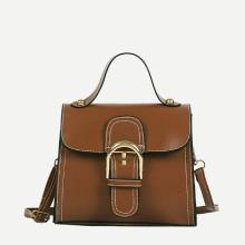 Shein Buckle Decor Grab Bag