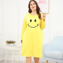 Shein Plus Smile Print Night Dress