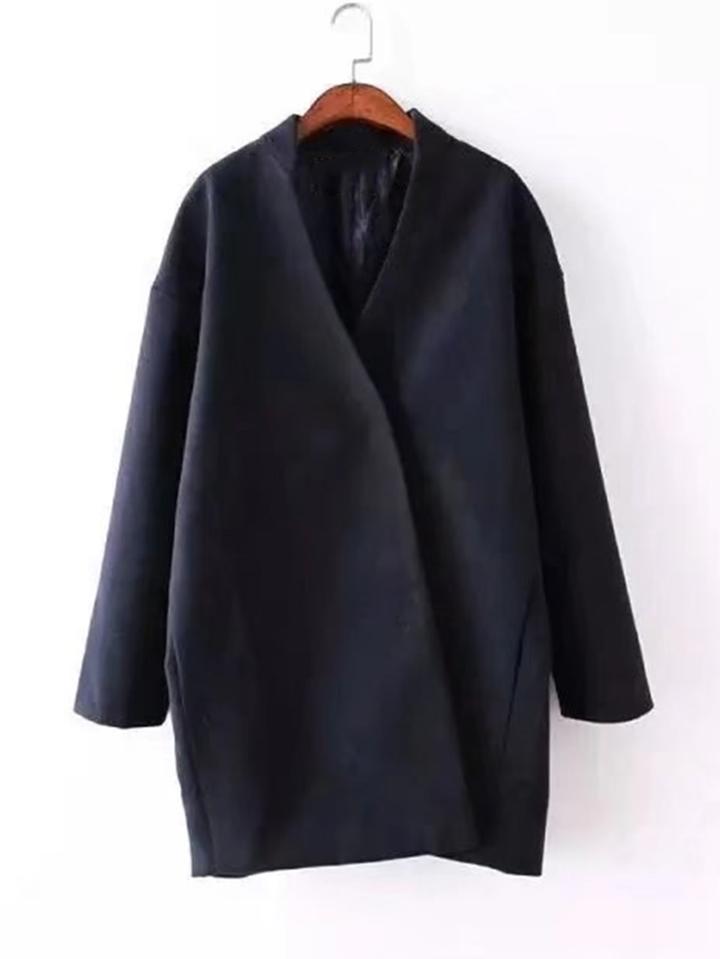 Shein Drop Shoulder Wrap Coat