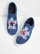 Shein Star Pattern Round Toe Sneakers
