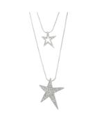 Shein Double Layers Stars Pendant Necklaces