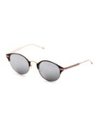 Shein Round Lens Metal Arms Sunglasses
