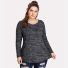 Shein Plus Space Dye T-shirt