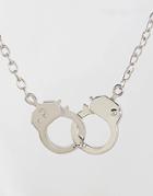 Shein Silver Handcuffs Chain Necklace