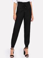 Shein Lace Up Detail Pants