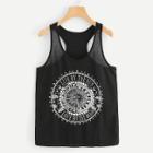 Shein Mandala Print Racerback Tank Top