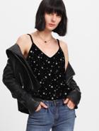 Shein Glitter Star Velvet Cami Top