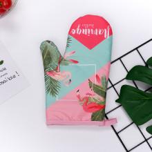 Shein Flamingo Print Colorblock Oven Glove