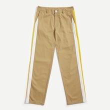 Shein Men Color Block Straight Leg Pants