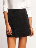 Shein Black Buttons Corduroy Skirt