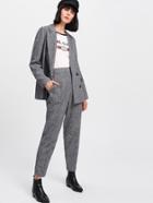 Shein Plaid Boxy Blazer & Peg Pants Co-ord