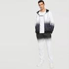 Shein Men Contrast Ombre Hooded Top With Pants
