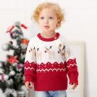 Shein Toddler Boys Christmas Elk Print Knitwear