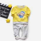Shein Toddler Boys Cartoon & Letter Print Top With Pants