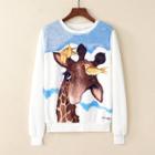 Shein Animal Print Sweatshirt