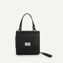 Shein Tassel Detail Pu Bag With Convertible Strap