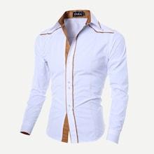 Shein Men Striped Collar Neck Shirt